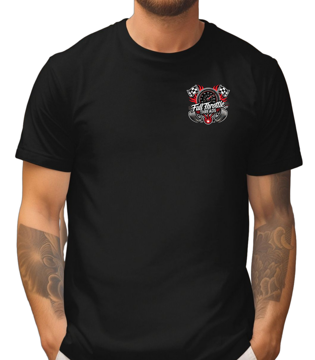 Full Throttle Threads Original Men's Drag Racing Tee