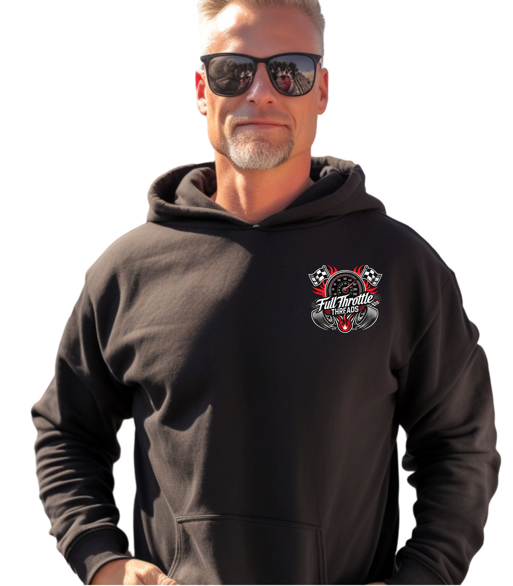 But Officer The Sign Said To Do A Burnout Men's Drag Racing Hoodie