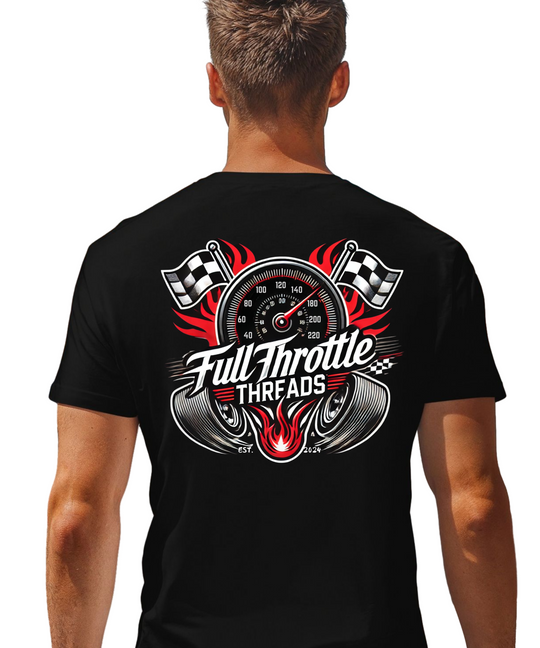 Full Throttle Threads Original Men's Drag Racing Tee